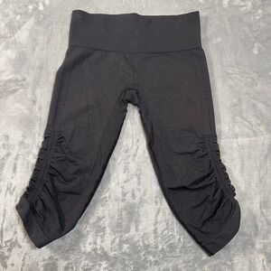 Lululemon Leggings Women's Size Medium Align High Rise‎ Ruched Crop Black